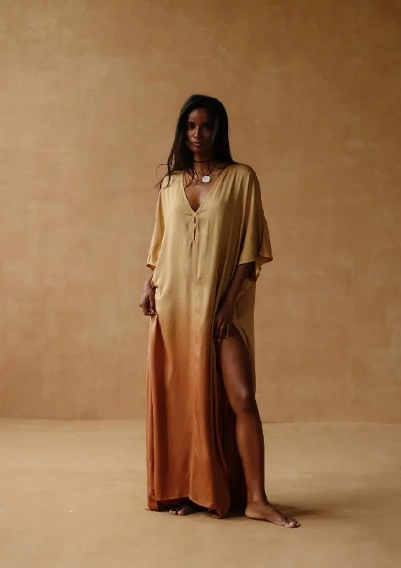 ARIA MAXI KAFTAN- INCA GOLD OMBRE