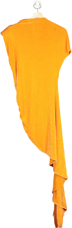 ASOS Orange Draped Dress UK S