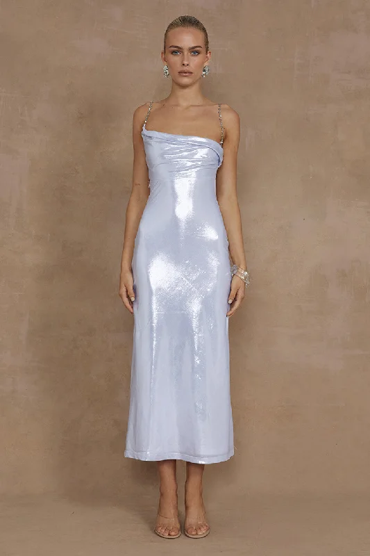 DENALI MIDI DRESS - SILVER