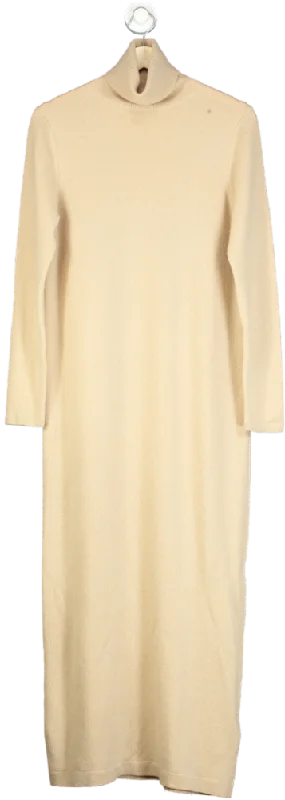 Jardin Des Orangers Beige Cashmere Dress UK M