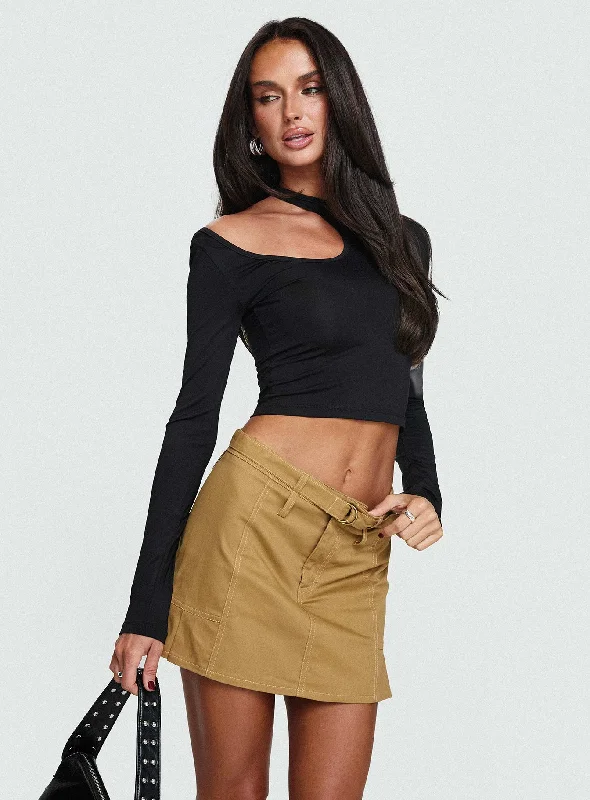 Rojas Mini Skirt Camel