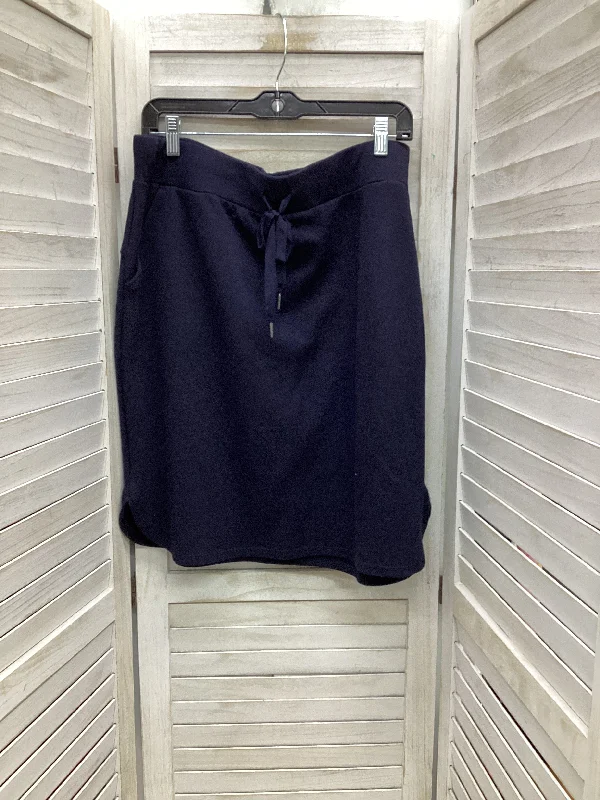 Skirt Midi By C And C In Navy, Size: Xl