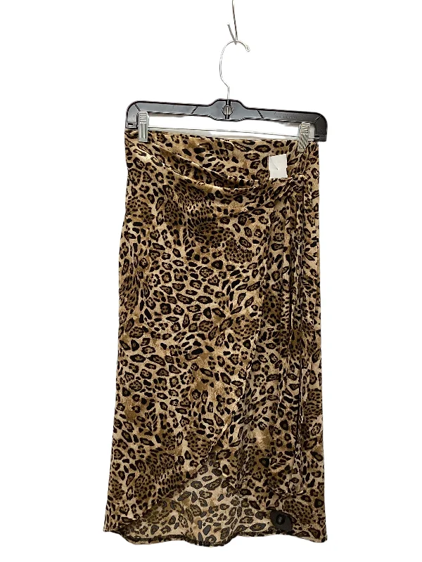 Skirt Midi By Clothes Mentor In Animal Print, Size: S