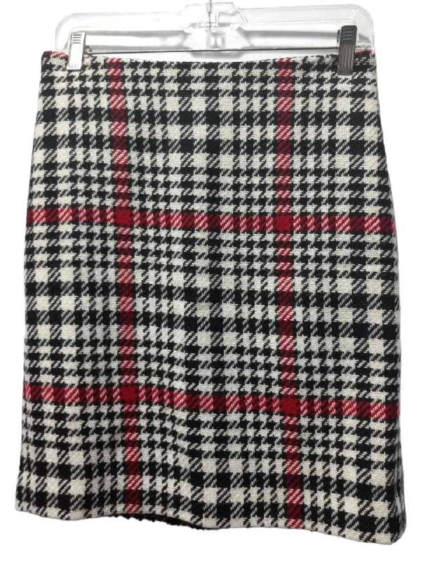 Skirt Mini & Short By Talbots In Plaid Pattern, Size: 2petite