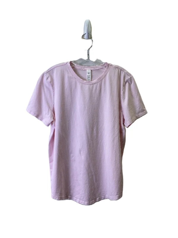 Top Short Sleeve By Lululemon In Pink, Size: 12