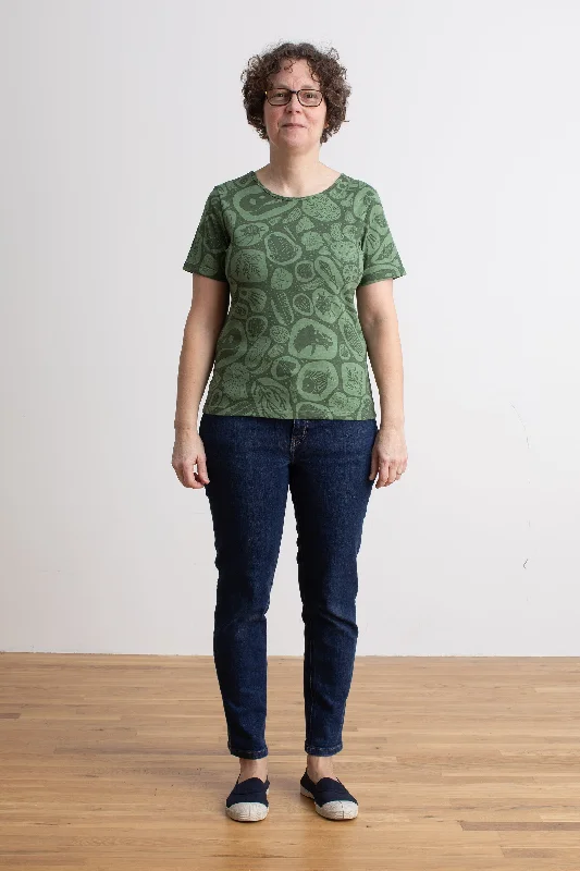 Women's Austin Top - Fossils Green