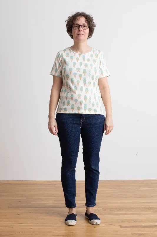 Women's Austin Top - Ice Cream Mint & Blue