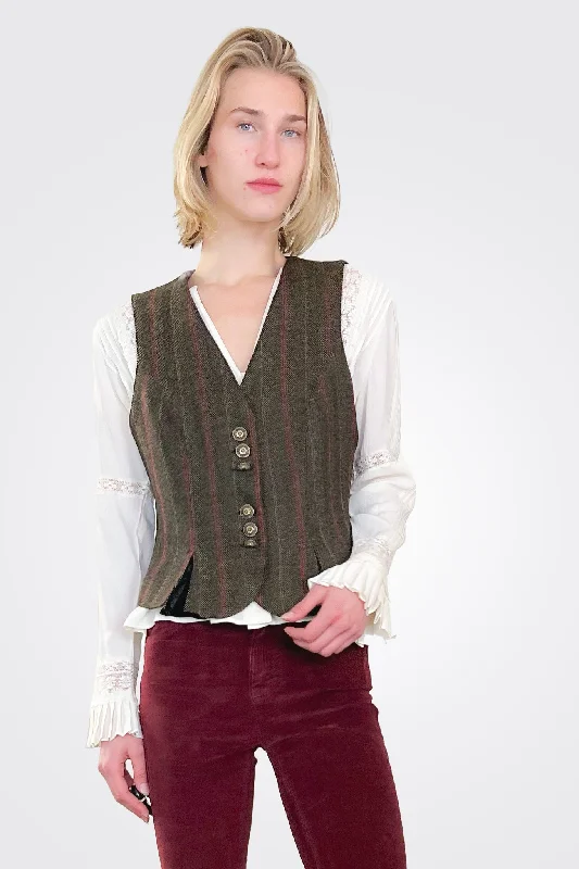 Chaleco Pliegues Velvet Back Vest - Jerez