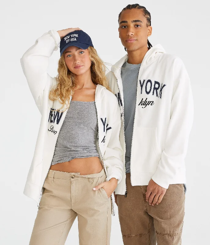 Aeropostale Brooklyn New York Essentials Full-Zip Hoodie