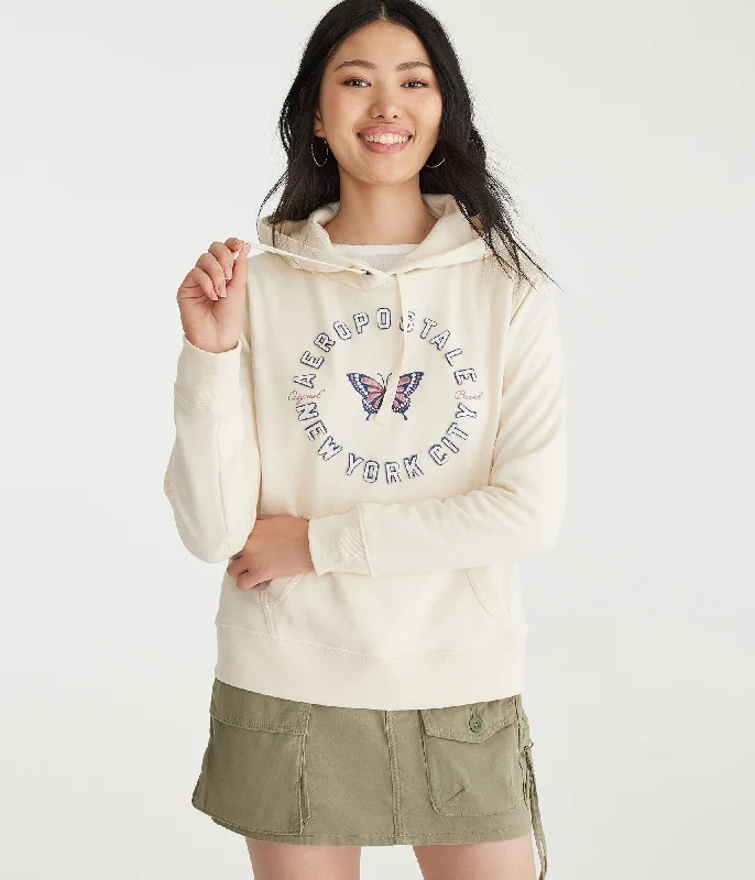 Aeropostale Butterfly Pullover Hoodie