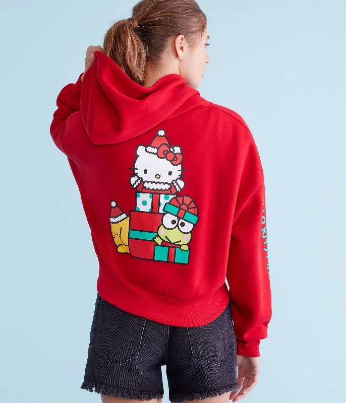 Aeropostale Hello Kitty Gifts Cropped Full-Zip Hoodie