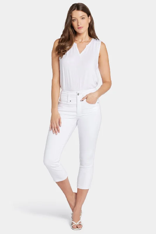 Ami Skinny Capri Jeans - Optic White