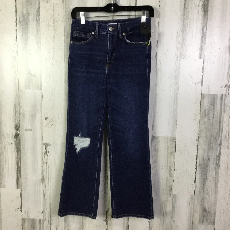 Jeans Boot Cut By Good American In Blue Denim, Size: 2