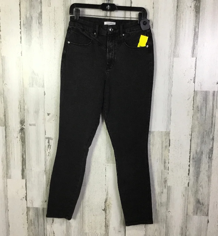 Jeans Skinny By Good American In Black Denim, Size: 8