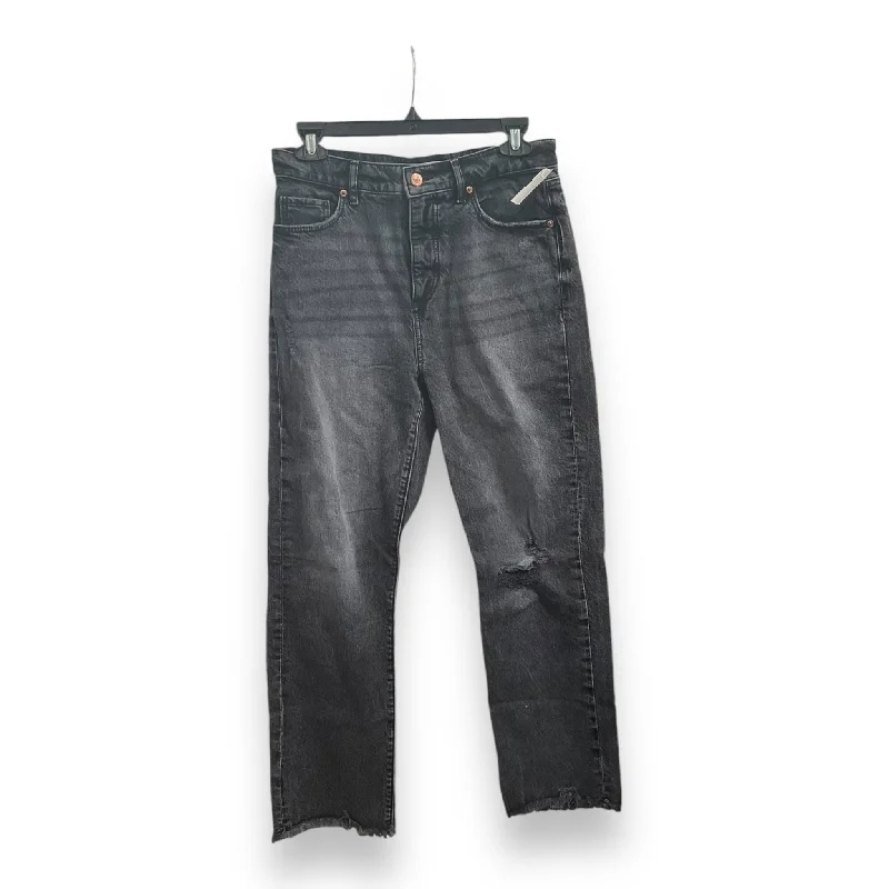 Jeans Straight By Loft In Black, Size: 4