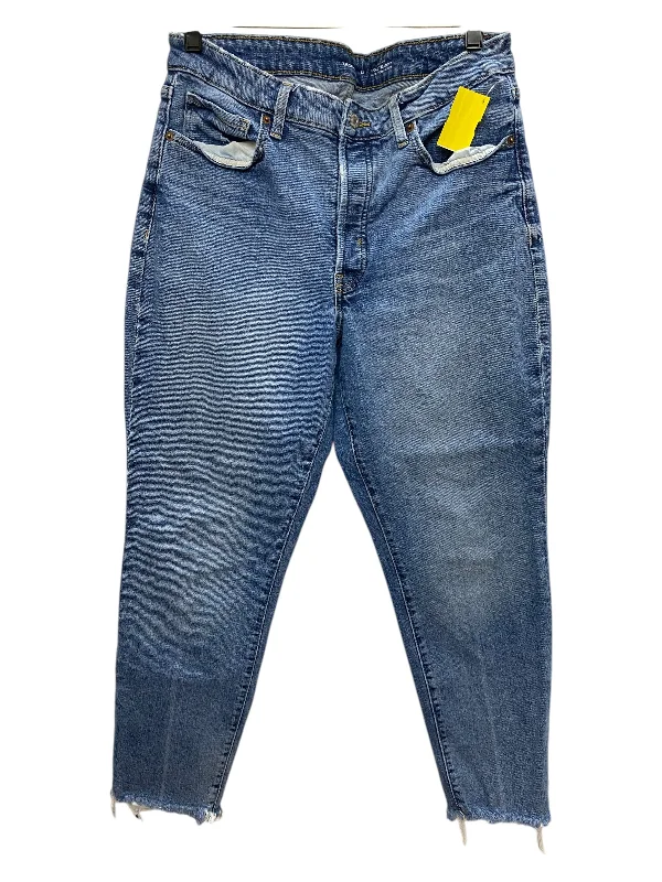 Jeans Straight By Old Navy In Blue Denim, Size: 12