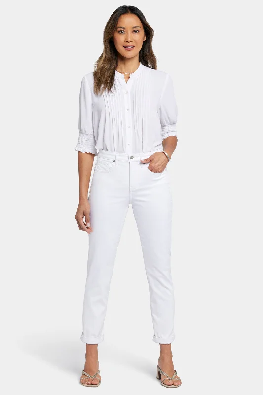 Margot Girlfriend Jeans - Optic White