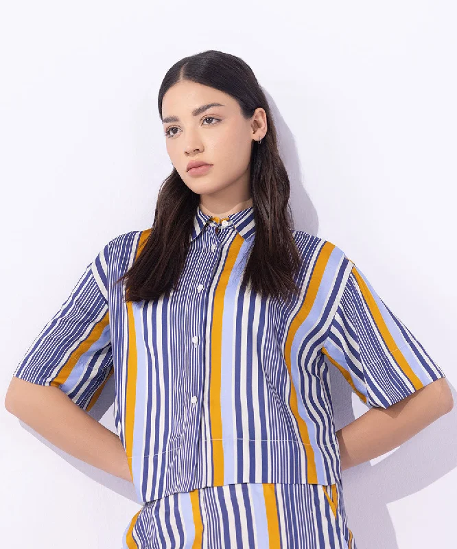 Short Sleeved Striped Shirt