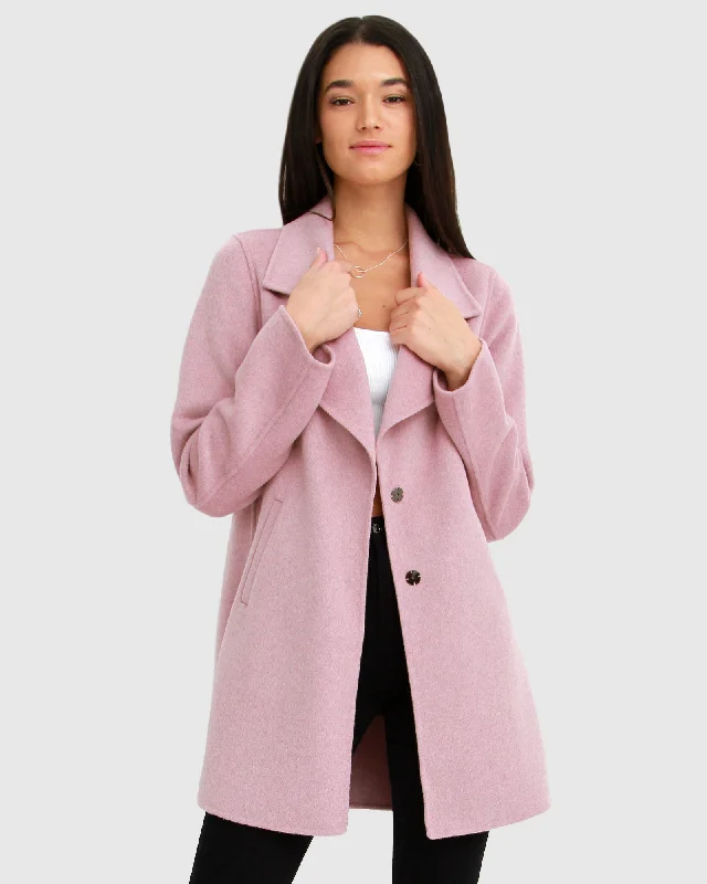 Ex-Boyfriend Wool Blend Oversized Jacket - Lilac