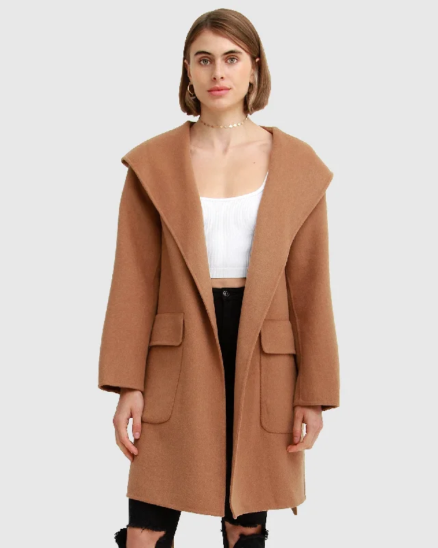 Sweet Escape Robe Coat - Camel