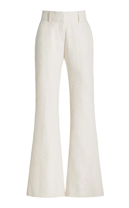 Rhein Pant in Ivory Linen Virgin Wool