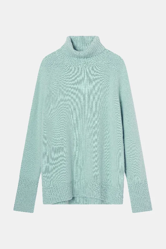 Cashmere Turtleneck in Seafoam