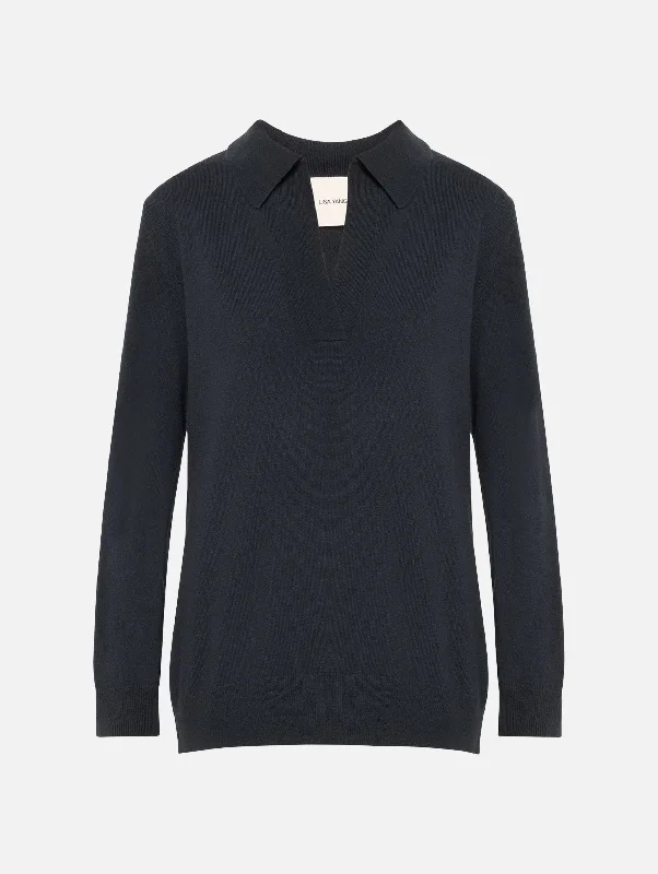 Josefine Cashmere Sweater in Navy